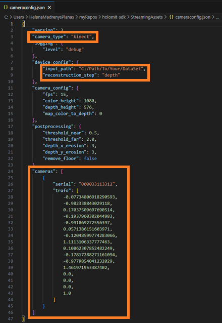 CameraConfigParameters