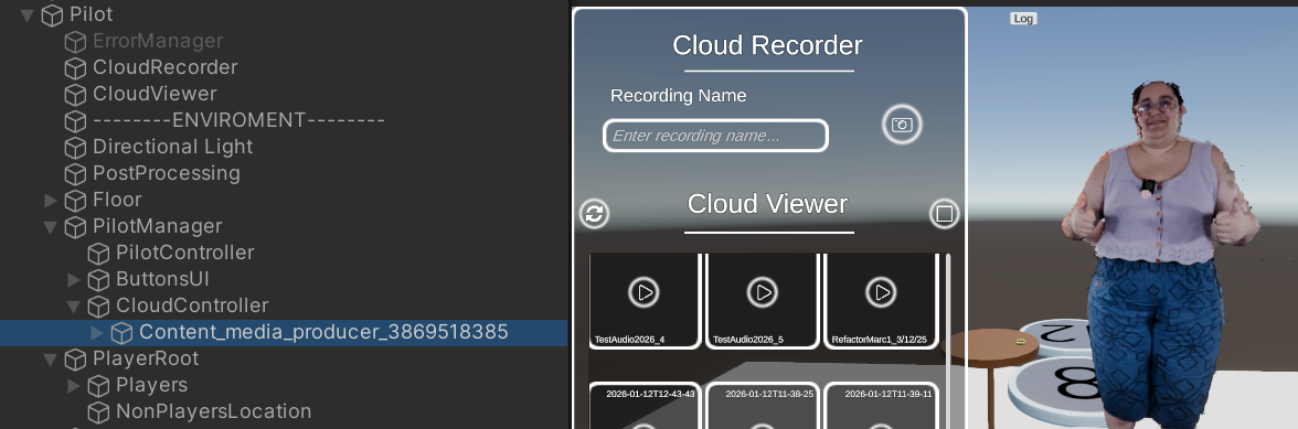 Placeholder: Hierarchy showing CloudContents folder