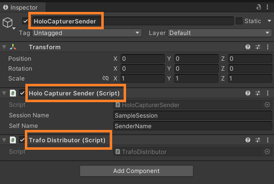 SenderComponents