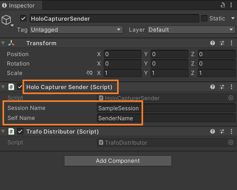 SenderSettings