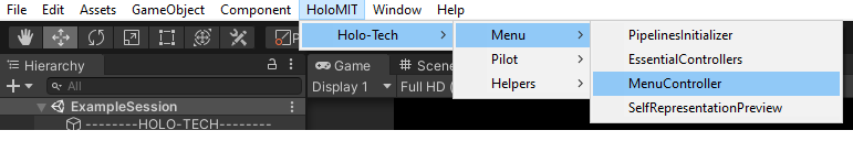 MenuController